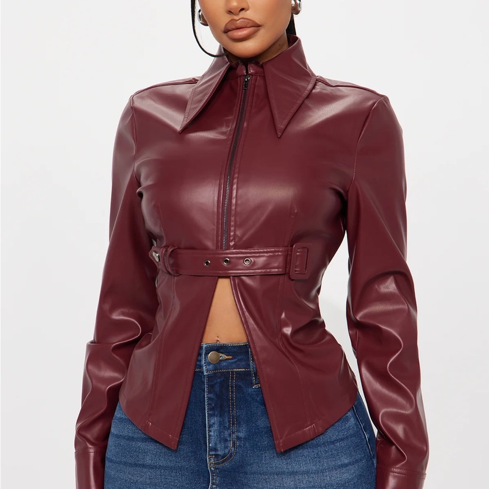 Belted Blazer Top